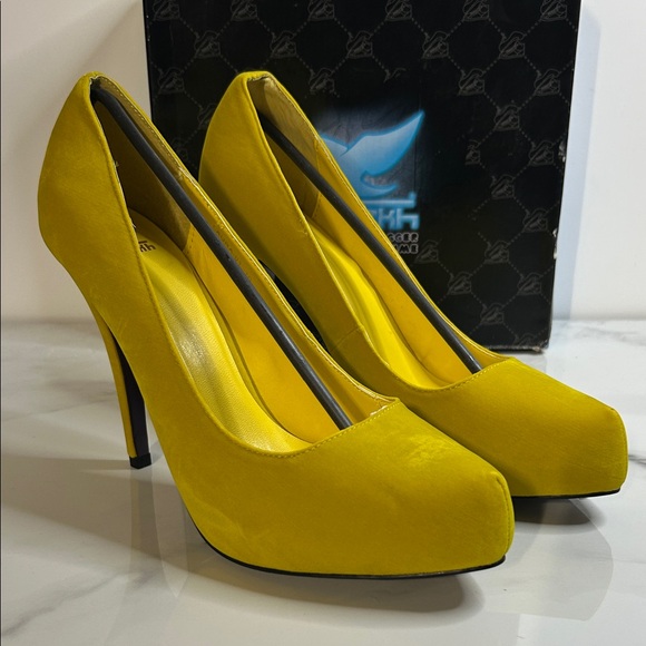 Shiekh Shoes - Shiekh Vibrant Yellow Heels